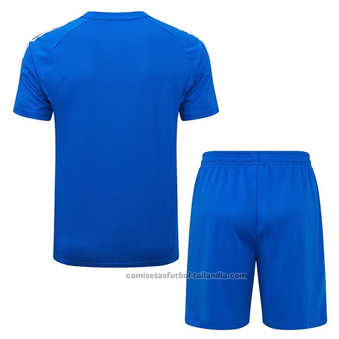 Chandal del Real Madrid Manga Corta 25/26 Azul Blanco - Pantalon Corto